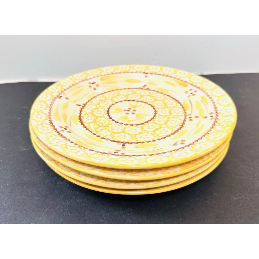 Temp-Tations Old World Yellow Salad Plates